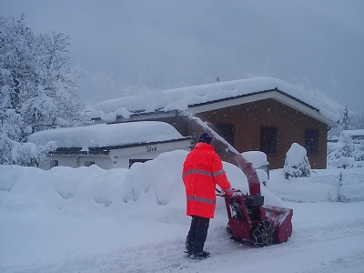 Det snöar i Alperna igen